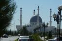 giant mosque in mary, turkmenistan