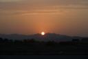 sunset in the dasht-e kavir desert