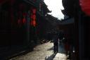 afternoon sun in lijiang old twn - yunnan, china