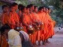 monks at don khong - 4,000 islands, laos