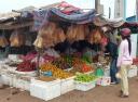 fruit market stall - cambodia
